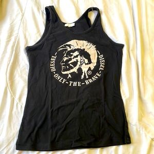 *SOLD* Diesel Vintage punk black tank top unisex